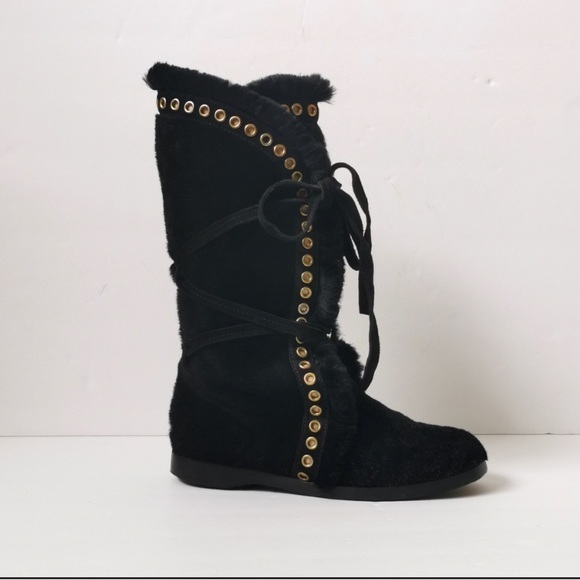 Gorgeous real fur Jimmy Choo boots NWOT - Picture 2 of 11